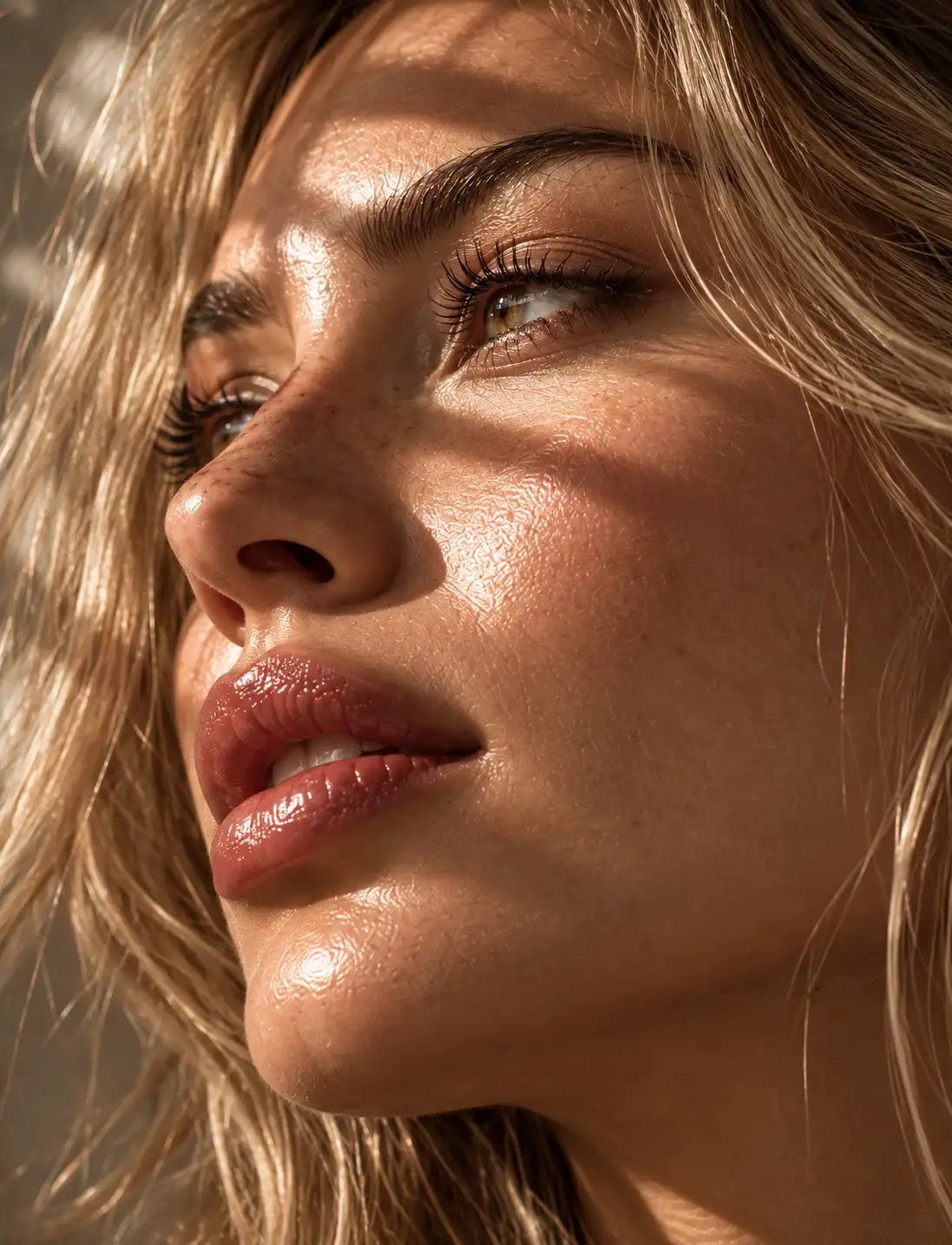Close-up editorial portrait for Alixir Aesthetics